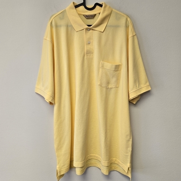 Roundtree & Yorke Polo Shirt Gold Label Yellow XL - Picture 1 of 5